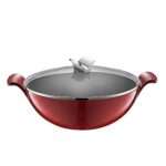 YCZDG 5L Enamel Cast Iron Wok Thickened binaural