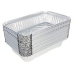 Aluminum Pans 75 Pack Disposable Foil Pans