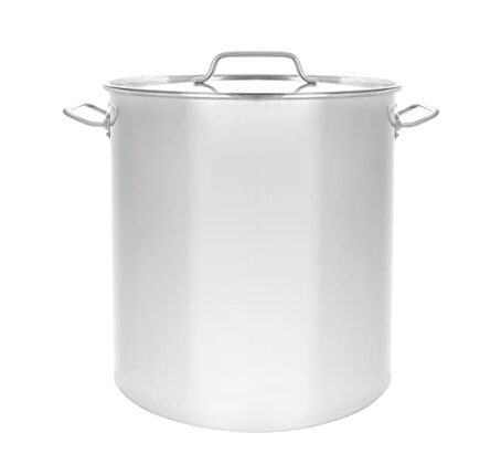 180QT Polished Stainless Steel Stock Pot Brewing