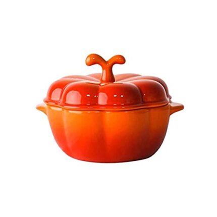 WPYYI Orange soup pot, unique in shape, cute and