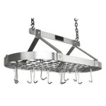 Viking Culinary Hanging Pot Rack, Medium, Silver