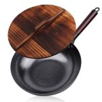 YYDSM 12.5" Carbon Steel Wok Woks and Stir Fry