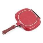 CDQYA 32cm Double Side Grill Fry Pan Cookware