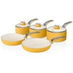 sklzj Kitchen Induction 5 Pcs, 2 Pans and 3