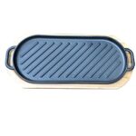 JJSPP Non-stick Cooking Grill Pan Iron Steak Plate