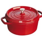 Staub 4-Quart Round Cocotte, Pimento Red