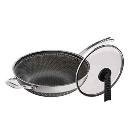 GPPZM Covered Frying Pan, Rigid Anodized Frying