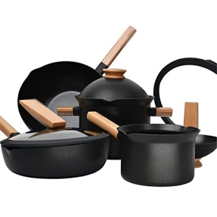 sklzj Cookware Set Pan Non Stick Cooking Pot
