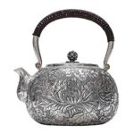 Pure Manual Silver Pot Sterling Silver 999 Kettle