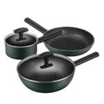 Kitchen Stainless Cookware Set 3 Piece Nonstick