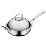 WMF Wok Multiply 28cm with Metal lid, Stainless