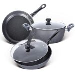 QUIAN Cookware Set Frying Pan Soup Pot Stew Pot