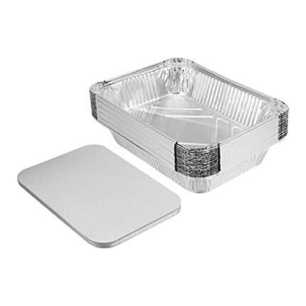 Foil Pan, Aluminum Pan with Lid, Disposable