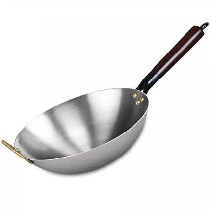 YYDSM 32/34cm Chinese Traditional Iron Pan Wrought