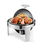 JDH Chafing Dish Buffet Warmer Set, 6L Round High