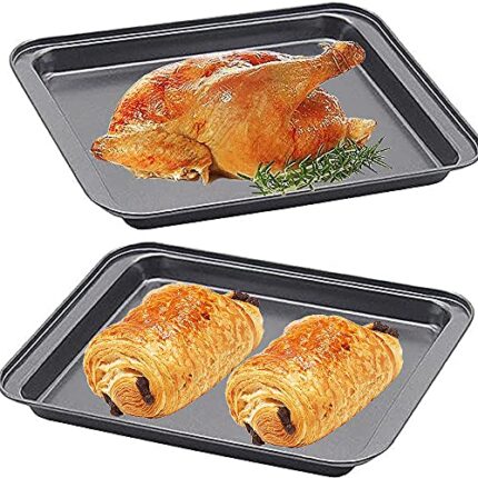 2 Pack 9.4 Inch Small Baking Sheet,Nonstick Cookie