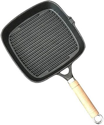 FYHH-JZHY Square Grill Pan Premium Cast Iron