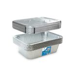 (10) 5-lb Oblong Deep Disposable Aluminum Pans