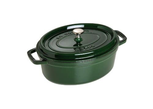 Staub 3.25 Quart Oval Cocotte, Brasil Green