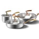 Cookware Sets Stainless steel cookware set wok