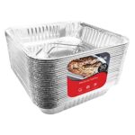 Aluminum Foil Pans (30 Pack) - 8.5” Square Baking