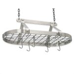 USA Handcrafted Decor Oval Hanging Pot Rack