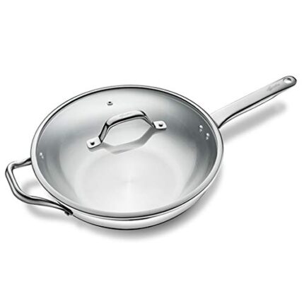 GYDCG Stainless Steel Wok no Oil Smoke Cooking Pot