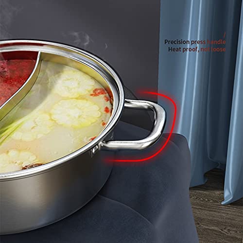 DSFEOIGY Hot Pot Twin Divided Stainless Steel