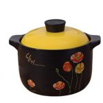 Black Heat-Resistant Casserole Health Ceramic Soup