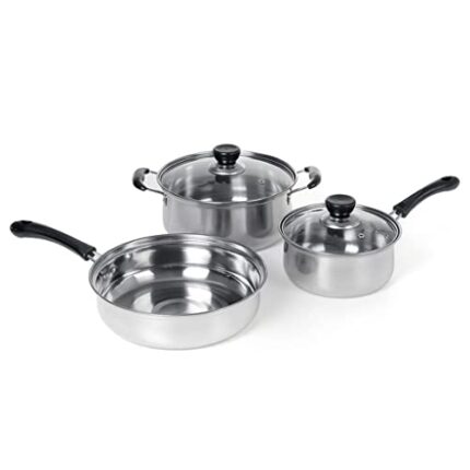 OIPYI Cook 3 Non-Stick Stainless Steel Pans Stock
