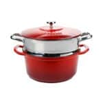 QSJY Braiser Pan with Lid Lodge Dutch Oven Cast