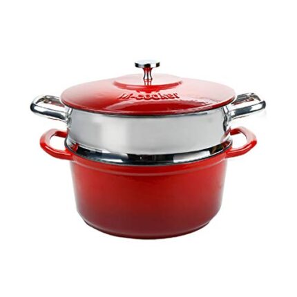 QSJY Braiser Pan with Lid Lodge Dutch Oven Cast