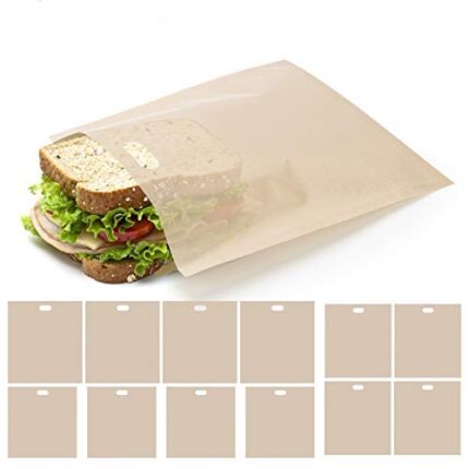 Ahier Toaster Bags, 12 Pack Reusable Nonstick
