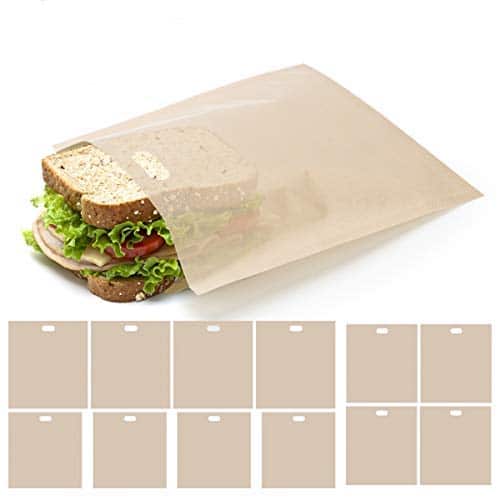 1657414809 Ahier Toaster Bags 12 Pack Reusable Nonstick, Cooks Pantry