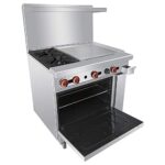 Commercial Ranges- DBTIN 36 Inches Range with 2