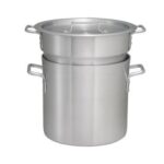 Winco ALDB-16 Double Boiler Set, 16 Qt., W/ Cover,