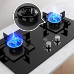 LQ 2021 Upgrade Built-in Gas Hob 5.0KW Black