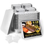 Aluminum Pans 9"x13" 25 PCS| 6 lb Capacity，4"x5"