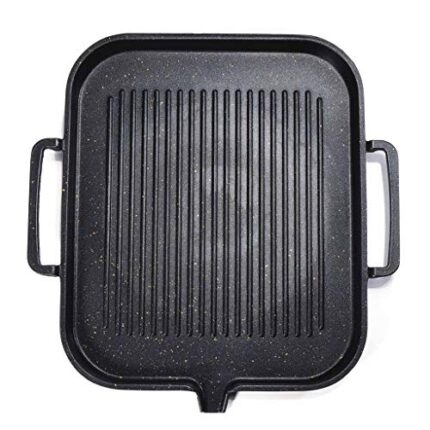 YCZDG BBQ Barbecue Aluminum Frying Grill Pan Plate