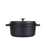 YXBDN 24cm Cast iron Dutch Oven Cast Iron Saucepan