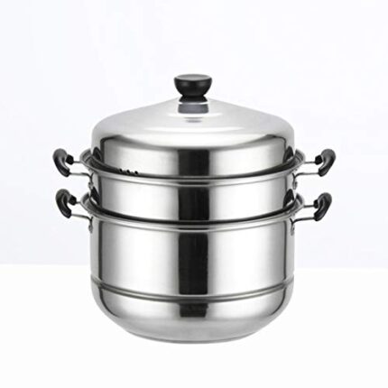 XWOZYDR Stainless Steel Three-layer Thick Steamer