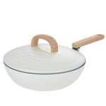 YYDSM Wok Premium Nonstick Wok With Lid, 30cm,