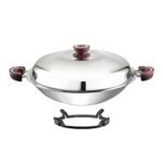 BUFFALO Stainless Steel Wok (Round Bottom Wok,