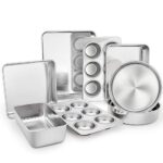 TeamFar Stainless Steel Bakeware Set of 8, Baking