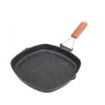 WIONC Steak Frying Pan, Cast Iron Non Stick