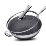 YFQHDD Non-stick pan double-sided honeycomb 304