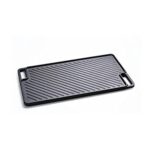 XZJJZ Cast Iron Double-Sided Grill, Uncoated Grill