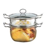 CCBUY Double boiler Soup Stock Pots Stainless