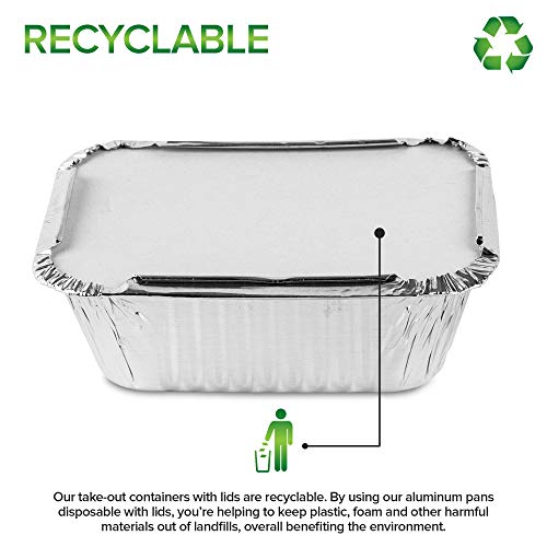 1673981236 266 Stock Your Home 1 Lb Aluminum Disposable Cookware, Cooks Pantry