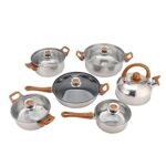 QFWCJ Cookware Sets Stainless Steel Stock Pots